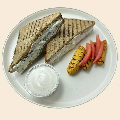 Diet steak chicken sandwich